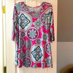 3/4 sleeve Boutique top with pockets